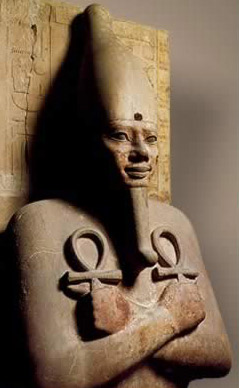 Ancient Egyptian King with an Ankh